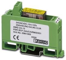 10 Stück Phoenix Contact PSR-SCF-24UC/URM/2X21 Sicherheitsrelais Relais 24V/DC grün