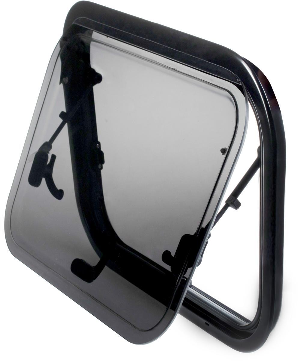 Freucamp Ausstellfenster Insektenschutz Moskitonetz Verdunkelung Doppelplissee Camping 500x300mm Acrylglas