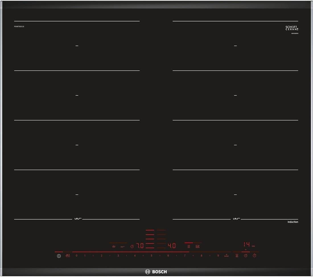 Bosch PXX675DC1E autarkes Induktions-Kochfeld 60cm breit flexible Kochzone Boost-Funktion schwarz