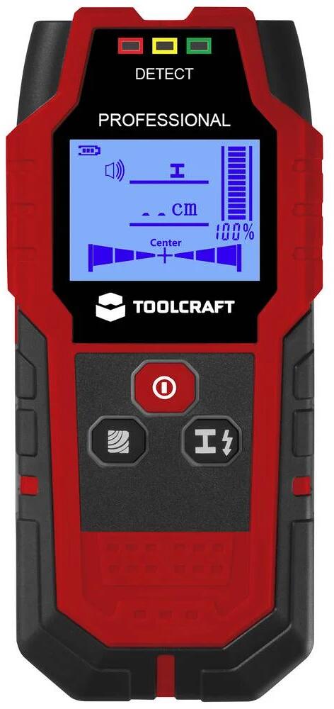 Toolcraft TO-9627699 Ortungsgerät Ortungstiefe max. 120mm LCD-Display