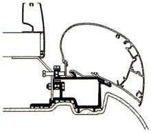 Thule Omnistor 6300/6200/6002/6900 Adapter für Mercedes Sprinter VW Crafter ab 2006 Camping