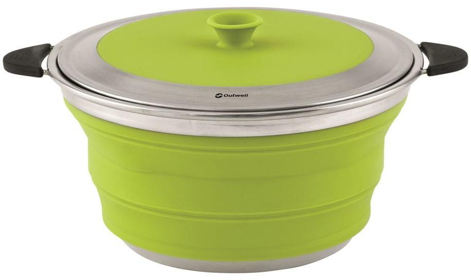 Outwell Collaps Kochtopf Camping-Topf mit Deckel 4,5 Liter faltbar grün