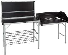 Isabella 700006261 Camping-Küche Outdoorküche Küchenschrank Regal 188x50x81cm Aluminium