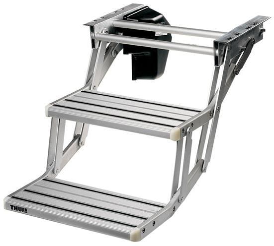Thule Double Step 380 Trittstufe Einstiegsstufe Einstieghilfe 38cm breit 12V Wohnwagen Campingwagen Caravan Aluminium