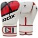RDX F7 Ego Boxhandschuhe Kickboxen Sandsack Boxen 10 oz weiß rot
