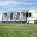 dwt Space Air HQ Wohnwagen-Vorzelt Luftzelt Gr.M 375×280cm Höhe 235-250cm Camping Caravan weiß grau