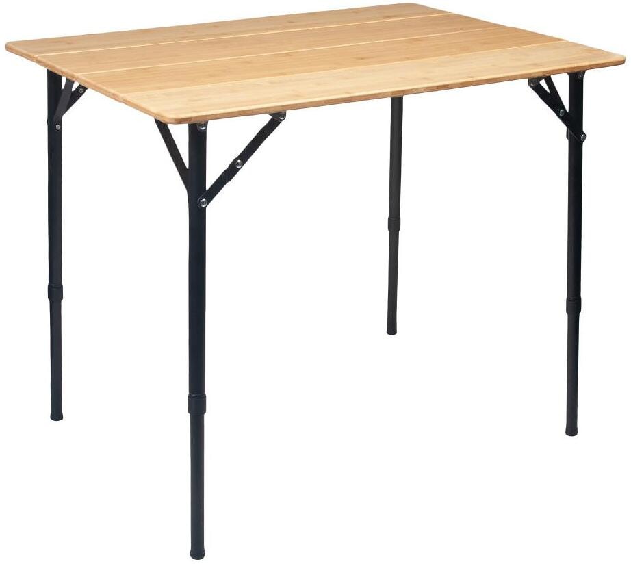 Via Mondo Boa Klapptisch Campingtisch Beistelltisch Outdoor 100x65cm höhenverstellbar Bambus