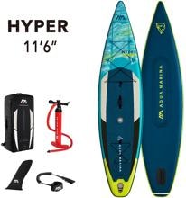 Aqua Marina Hyper Touring 11,6" iSUP-Board Paddle Stand-Up Tourenbrett 1bar 350x79x15cm Camping Outdoor blau