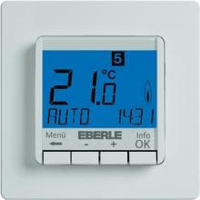 Eberle FIT 3R Uhrenthermostat Raumtemperaturregler Thermostat 230V weiß blau