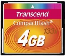 Transcend TS4GCF133 Standard CF-Karte Flash-Speicherkarte 4GB 133x