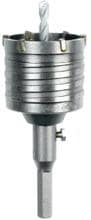 Heller 19628 4 Bohrkrone Dosensenker-Set SDS-Plus 80mm 3tlg.