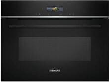 Siemens CE732GXB1 iQ700 Einbau-Mikrowelle mit Grill 36 Liter 59,4cm breit 1000 Watt TFT Touchdisplay 10 Automatikprogramme schwarz