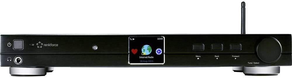 Renkforce RF-DAB-IR1700 Radio-Adapter UKW Internetradio DAB+ WLAN Bluetooth DLNA schwarz