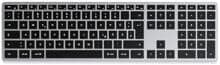Satechi Slim X3 Akku-Tastatur Bluetooth QWERTZ Multimediatasten beleuchtet kabellos anthrazit