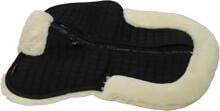 LeMieux Merino+ ProSorb 2 Pocket Half Pad Schabracke Sattelpad Größe M schwarz/natur