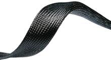 50 Meter HellermannTyton HEGPL30-PET-BK Geflechtschlauch Schlauch Polyester 18-55mm schwarz
