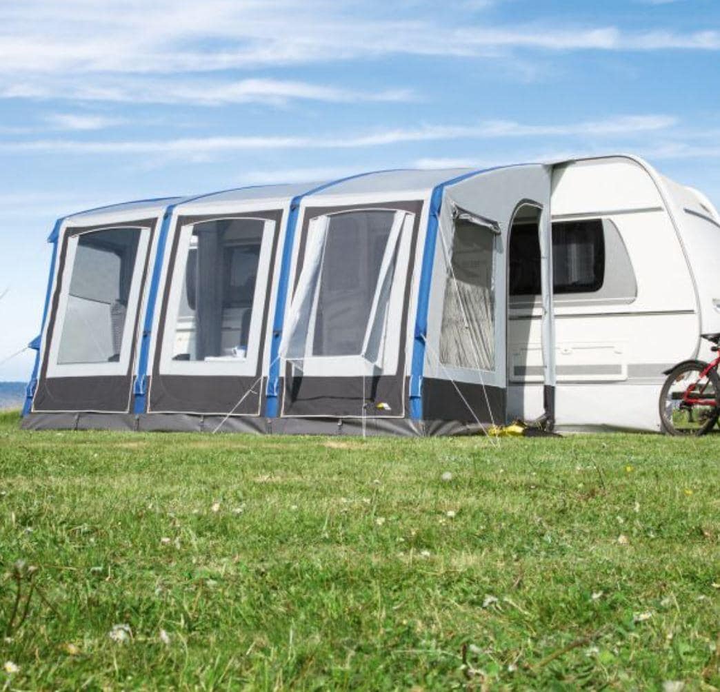 dwt Space Air HQ Vorzelt Gr. L 375x280cm Anschlusshöhe 250-265cm Camping Wohnwagen Wohnmobil