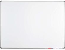 Maul Whiteboard 180cmx120cm kunststoffbeschichtet Ablageschale Quer-Hochformat weiß grau