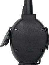 Merten 179851 Dreifach-Hängekupplung 16A 250V IP20 Vollgummi Schuko schwarz