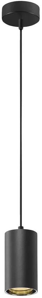 SLV ASTO TUBE Pendelleuchte Deckenleuchte 10 Watt GU10 schwarz