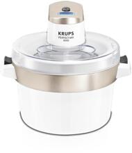 Krups GVS241 Perfect Mix 900 Speiseeismaschine Eisbereiter Eismaschine 6 Watt 1,6 Liter chrom weiß