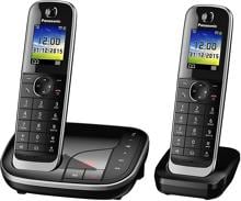 Panasonic KX-TGJ322GB schnurloses DECT-Telefon Anrufbeantworter Freisprechen Babyphone schwarz