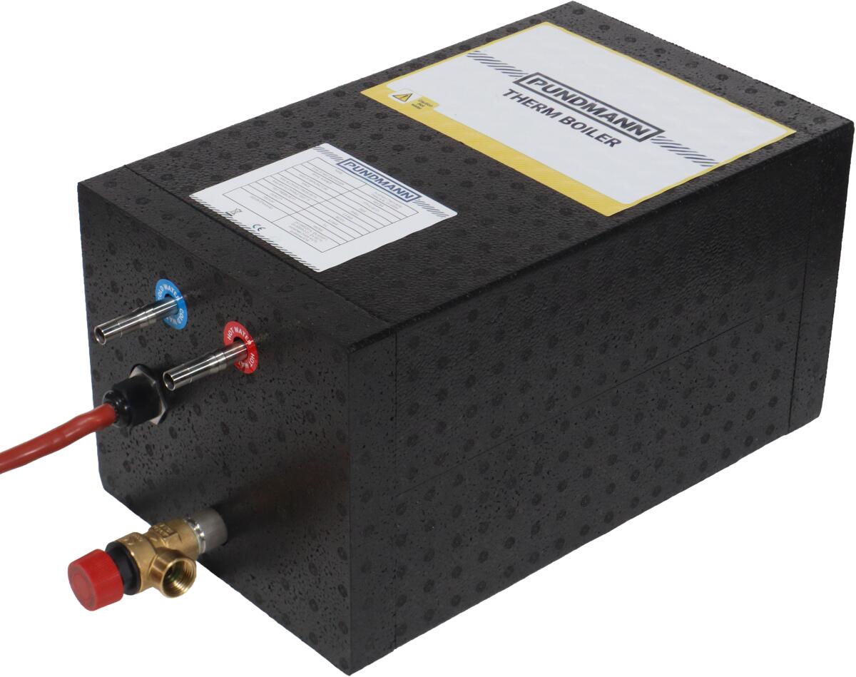 Pundmann Druckfest Therm Boiler Campingboiler Warmwasserbereiter 6 Liter 12V/200 Watt Wohnwagen Wohnmobil