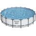 Bestway 56462 Steel Pro Max Frame Pool 549x122cm rund Gartenpool Swimming Pool Schwimmbecken Filterpumpe weiß