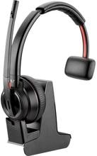 Plantronics Savi W8210 On Ear DECT-Ersatz-Headset Kopfbügel Bluetooth Mono Noise Cancelling mit Halterung schwarz