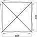 Outwell Fastlane 300 Busvorzelt 300x300cm Camping Reisemobil grau