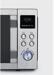 Severin MW 7774 Stand-Mikrowelle 25 Liter 48,3cm breit 900 Watt Grill Heißluft-Funktion Pizzafunktion silber