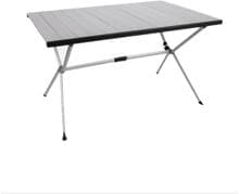 Bo-Camp Tisch Aluminiumlamellen 121x80cm Camping silber