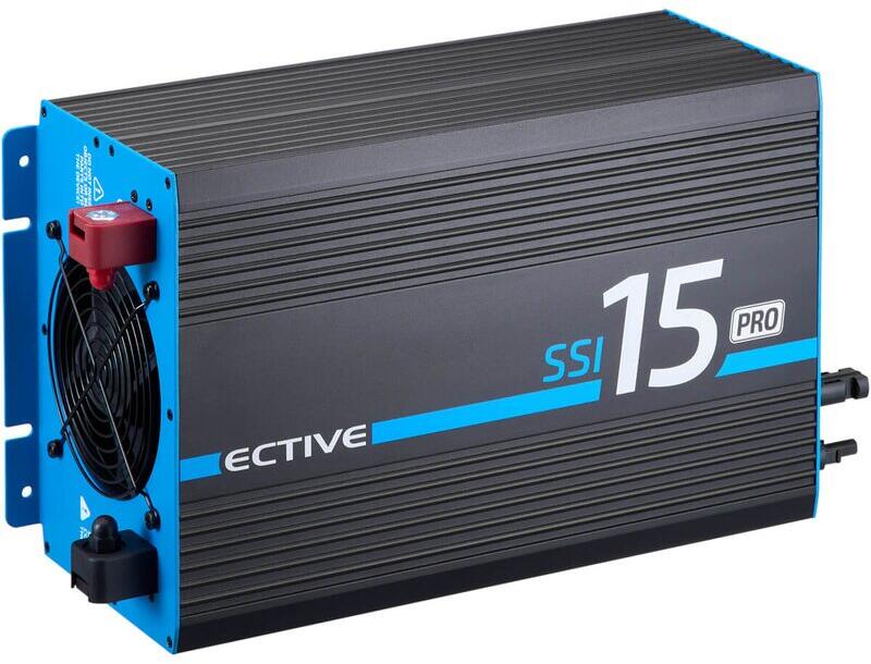 ECTIVE SSI 15 PRO Sinus-Wechselrichter Spannungswandler 1500 Watt 12V Camping Wohnwagen Wohnmobil