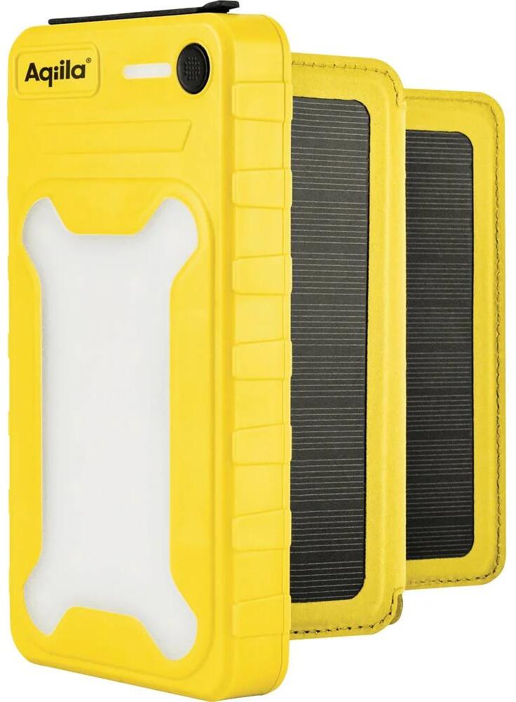 Aqiila Powerbird BS10 Solar-Powerbank Solarladegerät 6 Watt 10.000mAh gelb