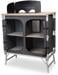Camp4 Bamboo Quick High Campingküche Reiseküche Campingschrank 100x49x82cm anthrazit
