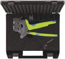 Rennsteig PEW12.Typ AMP Crimpzange Presszange Zange Modularstecker grün blau