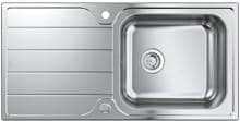 Grohe K500 Edelstahlspüle Küchenspüle Einbauspüle mit Abtropffläche 1000x500mm satinfinish