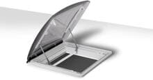 roofSTAR Dachhaube Dachfenster 400x400mm mit Zwangsbelüftung motorisiert Camping Wohnwagen Wohnmobil