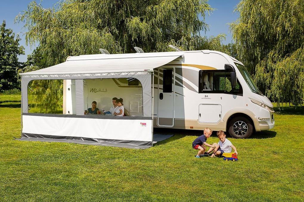 Fiamma Blocker Pro 300 Markisen-Vorderwand Frontwand Windschutz Camping Wohnwagen Wohnmobil