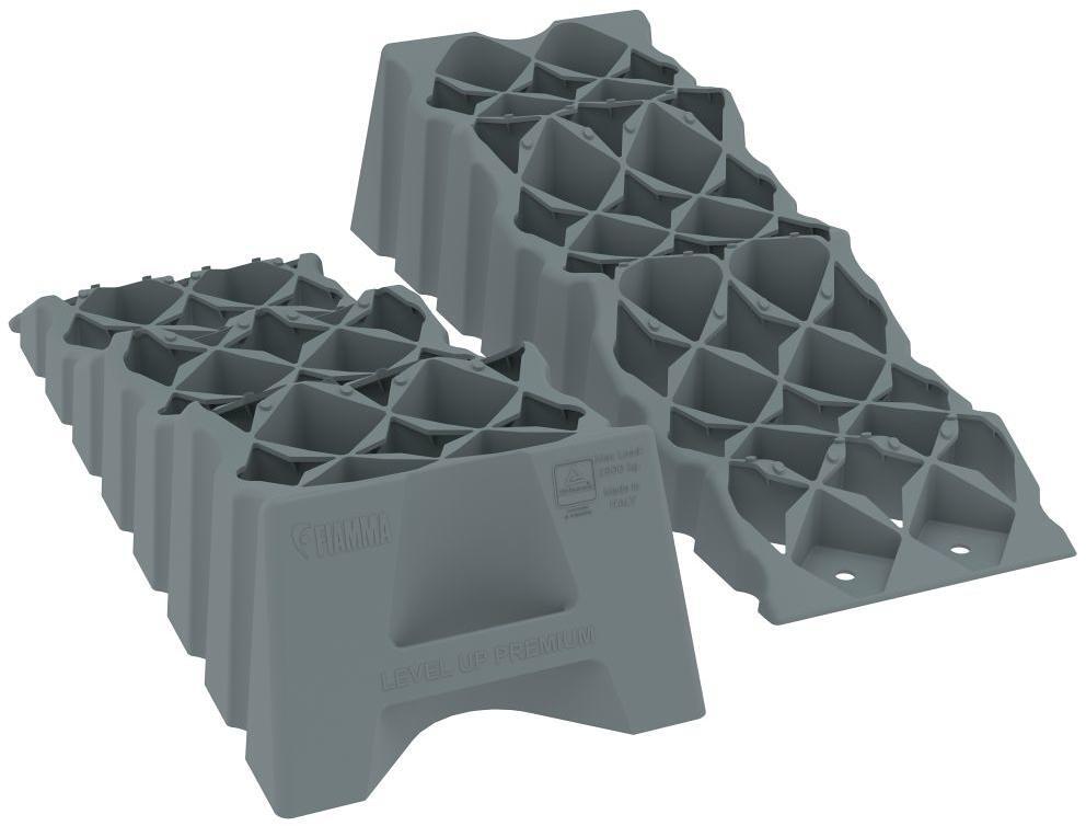 2 Stück Fiamma Level Up Premium Auffahrkeile Auffahrrampe anthrazit Camping Reisemobil