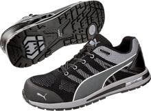 PUMA 643160-42 Safety Elevate Knit Black Low ESD Sicherheitsschuh Arbeitsschuh S1P Größe 43 schwarz grau