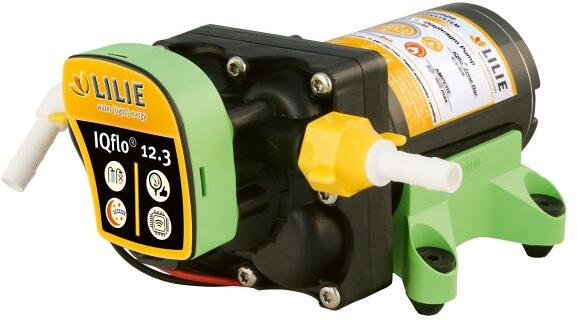 Lilie IQflo 12.3 Membranpumpe Sensorpumpe Wohnwagen-Wasserpumpe 12,3 l/min 12V Camping