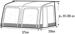 Westfield Vega 375 Teilzelt Luftvorzelt Airtube-Gestänge Anbauhöhe 255-285cm Camping Wohnmobil grau schwarz