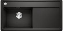Blanco Zenar XL 6 S-F Granitspüle Einbauspüle Küchenspüle mit Ablauffernbedienung Becken links Silgranit schwarz
