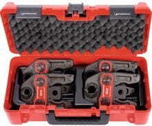 Rothenberger 015062X Pressbackenset Standard M15-18-22-28mm rot
