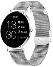 XCOAST SIONA 2 Smartwatch Fitness-Uhr Puls Schritte Benachrichtigungen 42mm Topas Silver