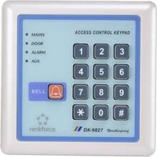 Renkforce 1582598 digitales Codeschloss Oberflächenmontage Zahlencode beleuchtete Tastatur 12V silber