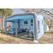 GentleTent GT Home Van Vorzelt Camping 400x285cm Wohnwagen Rosenobel blau