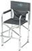 Bo-Camp Kinderstuhl Hochstuhl Klappstuhl Camping Outdoor Aluminium grau