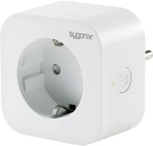Sygonix SY-4276902 Wi-Fi Steckdose mit Messfunktion Smart Home Stromzähler 2500 Watt App Steuerung weiß